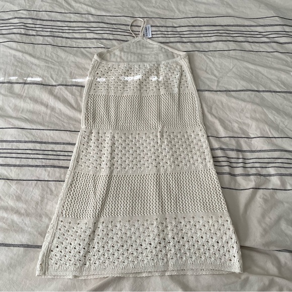 NWT Old Navy Halter Tie-Strap Crochet Mini Dress - Picture 5 of 6